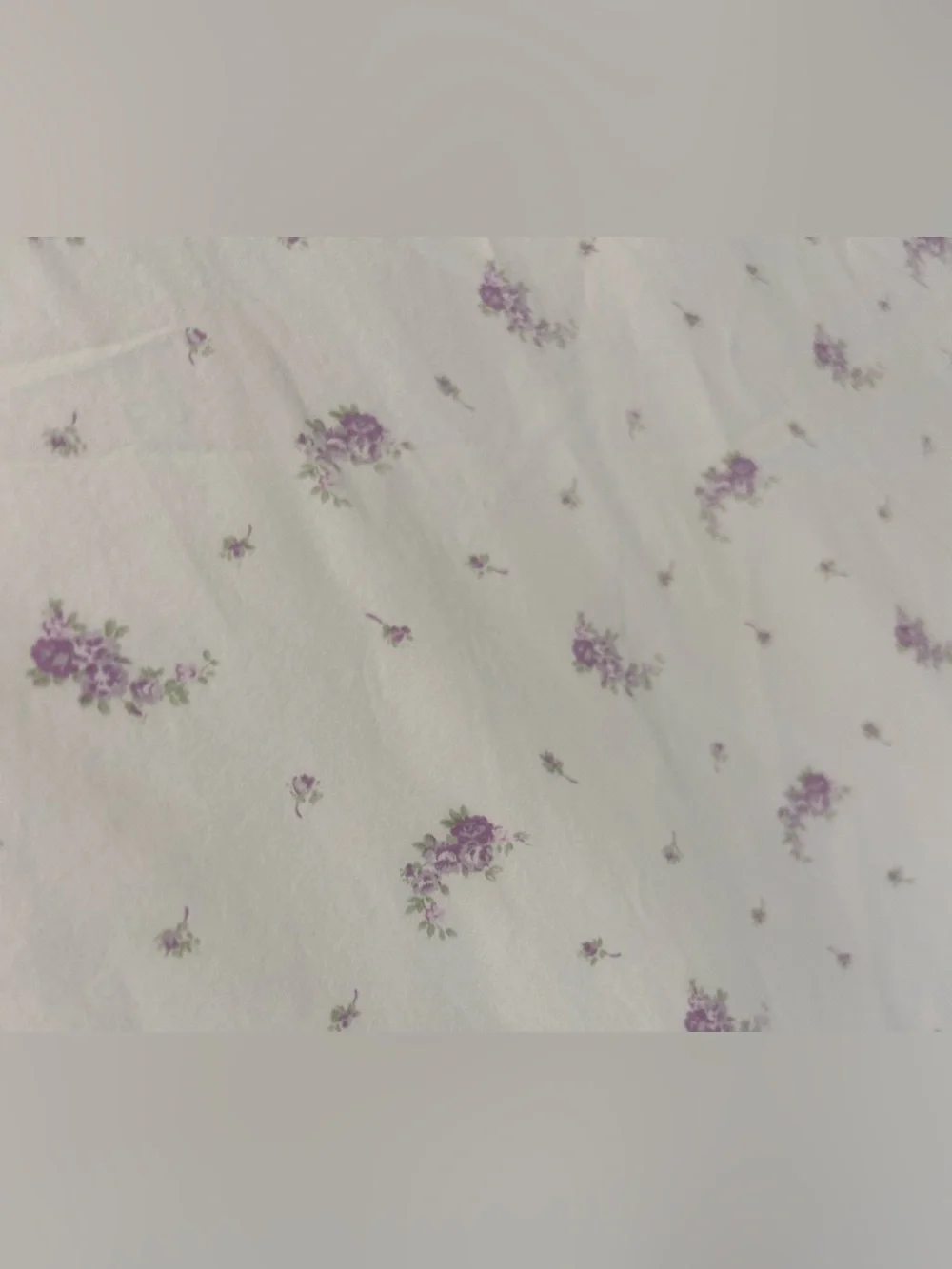 Simply Shabby Chic Queen Flat Sheet lavender white floral